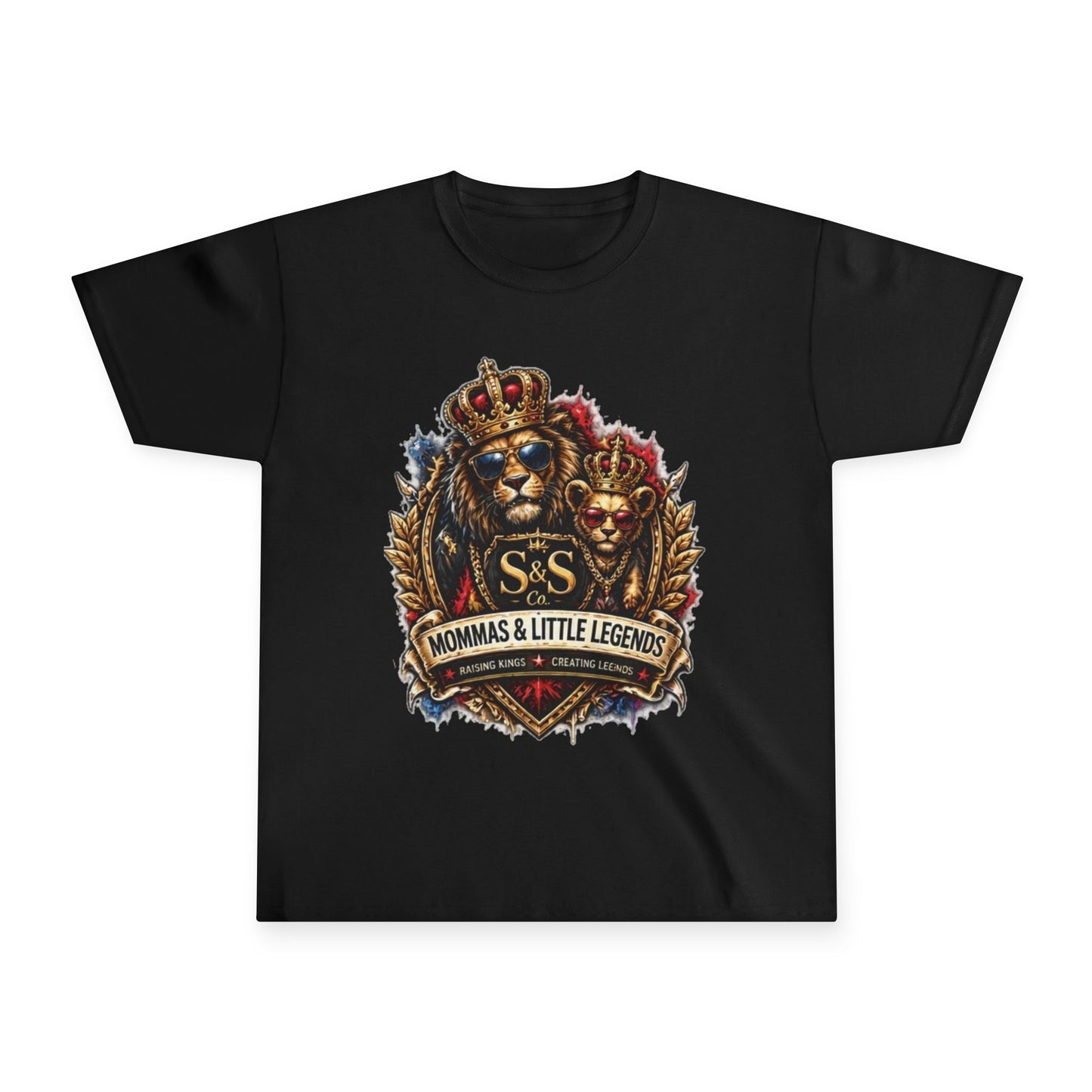 Youth Tee — “Mommas & Little Legends” Lion Crest Kids T‑Shirt