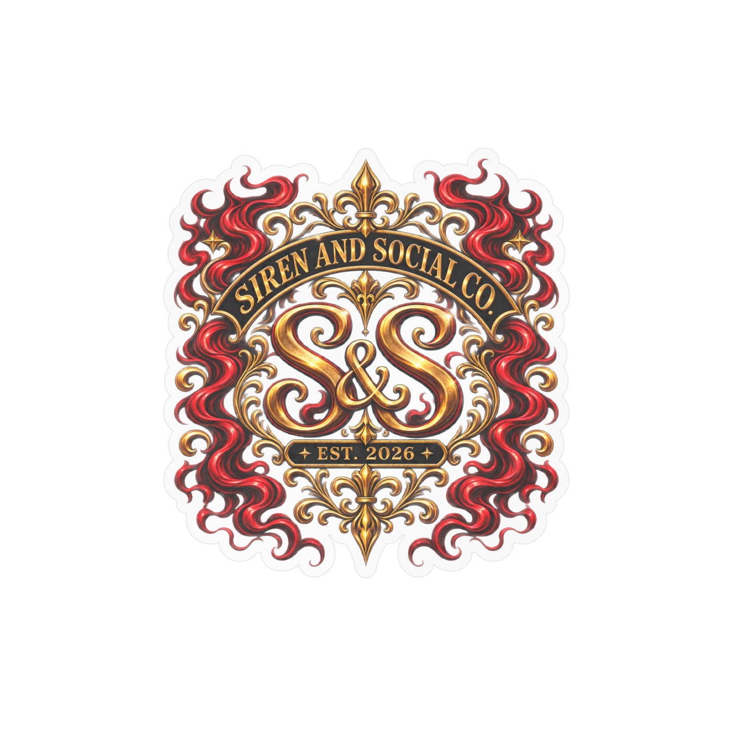 Siren and Social Co Logo Kiss-Cut Vinyl Decals
