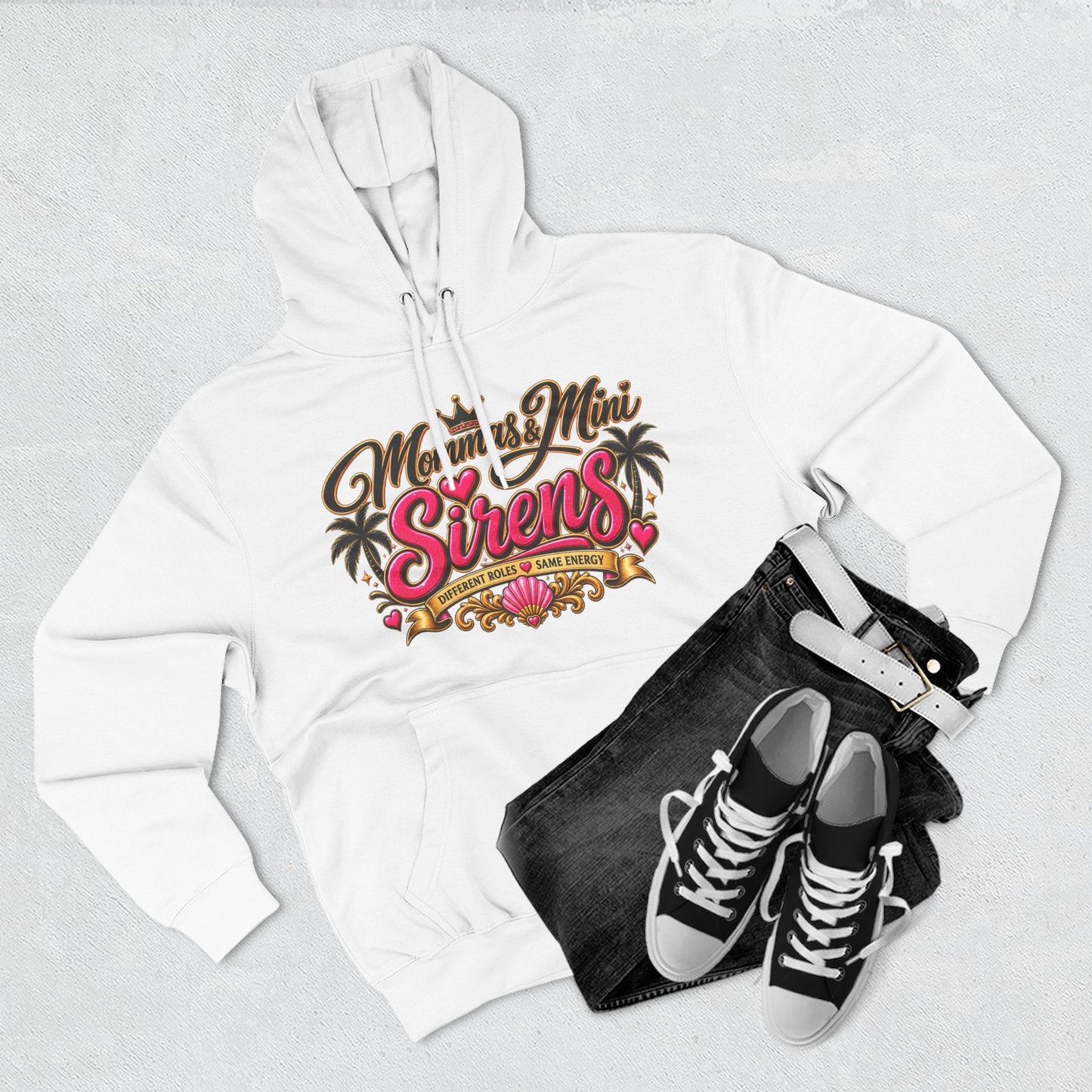 Mom and Mini Sirens Hoodie — Matching Mother-Daughter Graphic Pullover