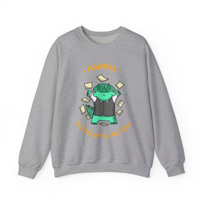 Sweatshirt — "Monday's Harshest Day of the Week" Cute Monster Graphic Crewneck
