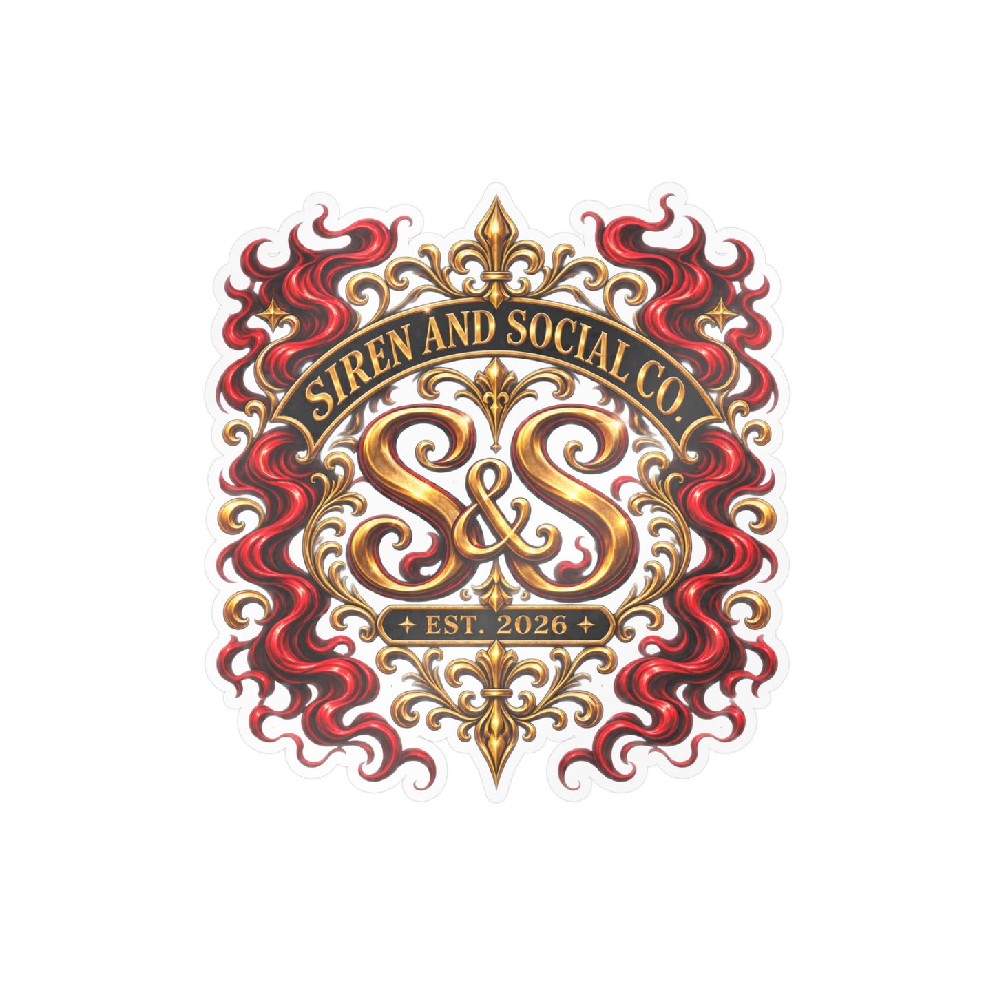 Siren and Social Co Logo Kiss-Cut Vinyl Decals