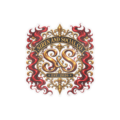 Siren and Social Co Logo Kiss-Cut Vinyl Decals