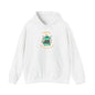 Money Monster Hoodie — Cute Green Creature Throwing Cash Graphic Sweatshirt