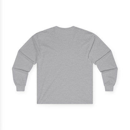 Heraldic Crest Long Sleeve Tee — 'Skin and Skull Co.' Gothic Emblem