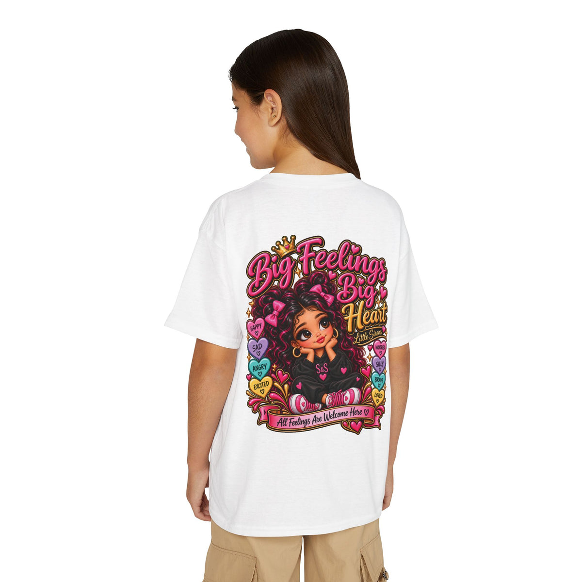 "Big Feelings Big Heart" Little Siren Graphic Tee