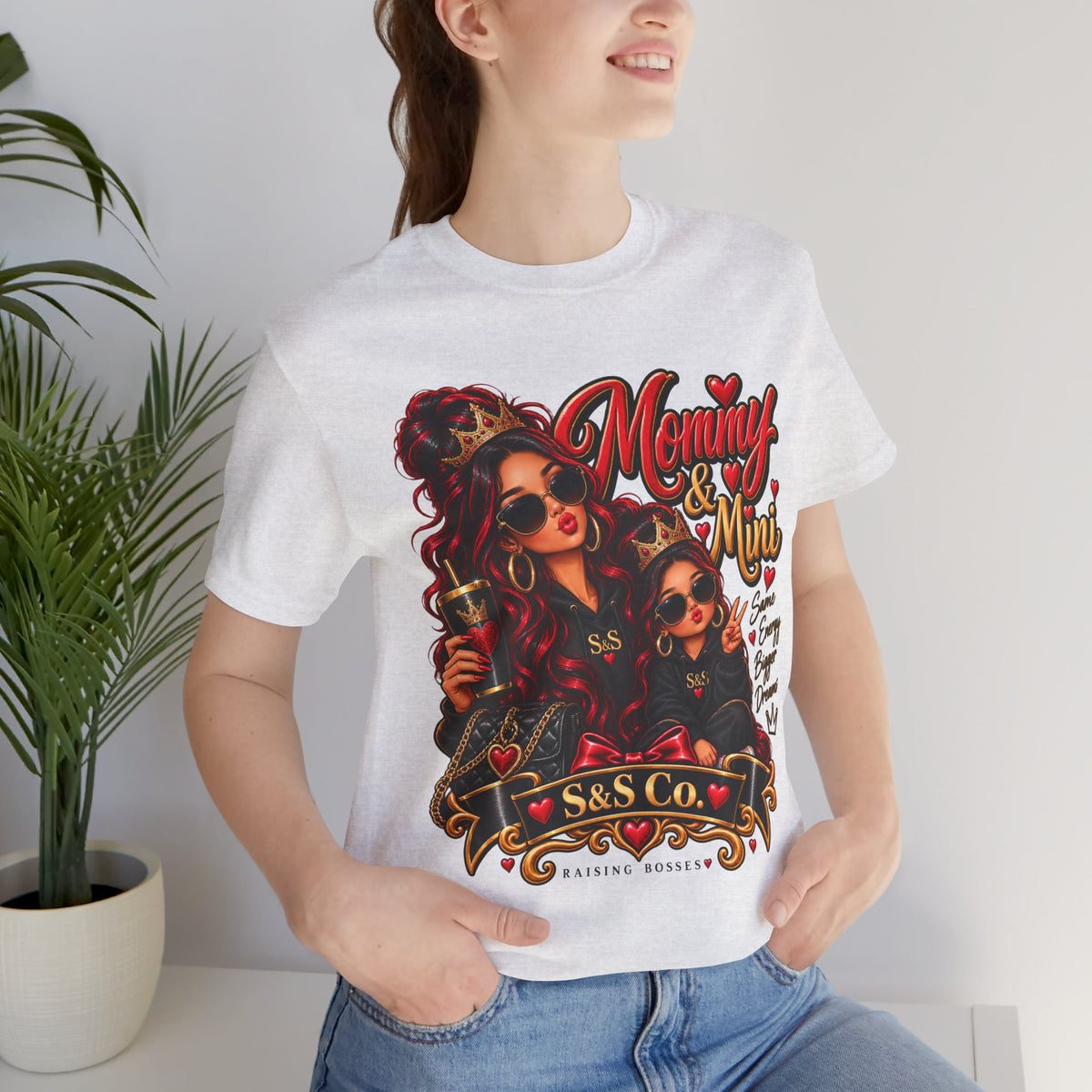 S&SCo Mommy & Mini red Graphic Tee — Matching Mother Daughter Shirt
