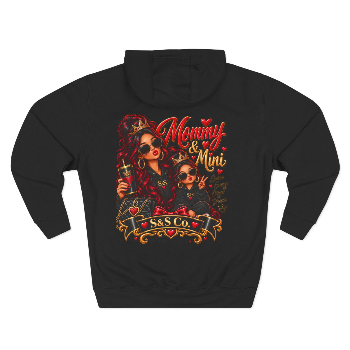 Mom and Mini Sirens Hoodie — Matching Mother-Daughter Graphic Pullover