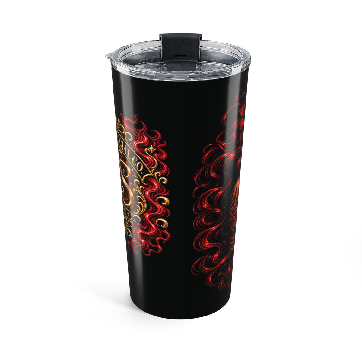 20oz Stainless Tumbler with Fiery S&SCo. logo Design