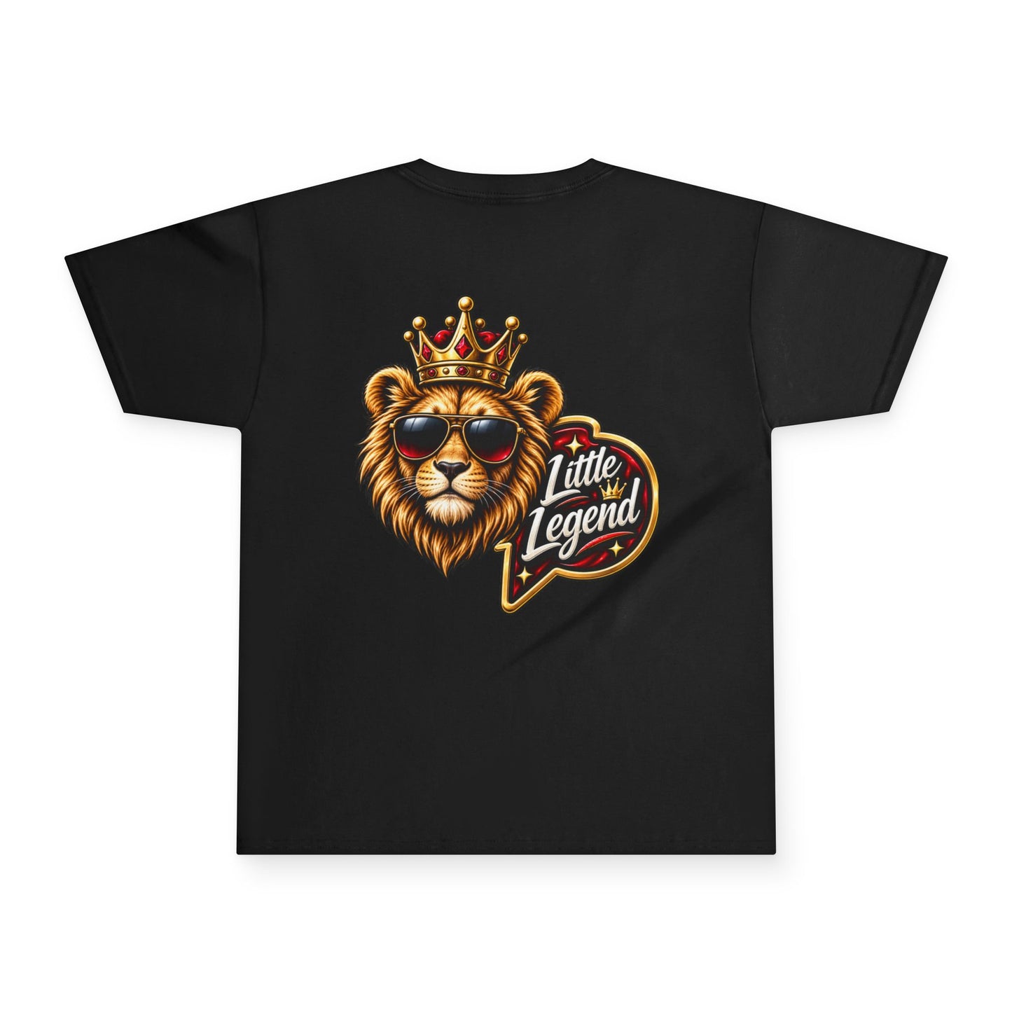 Kids 'Little Legend' Lion Tee – Crowned King Graphic Youth Shirt