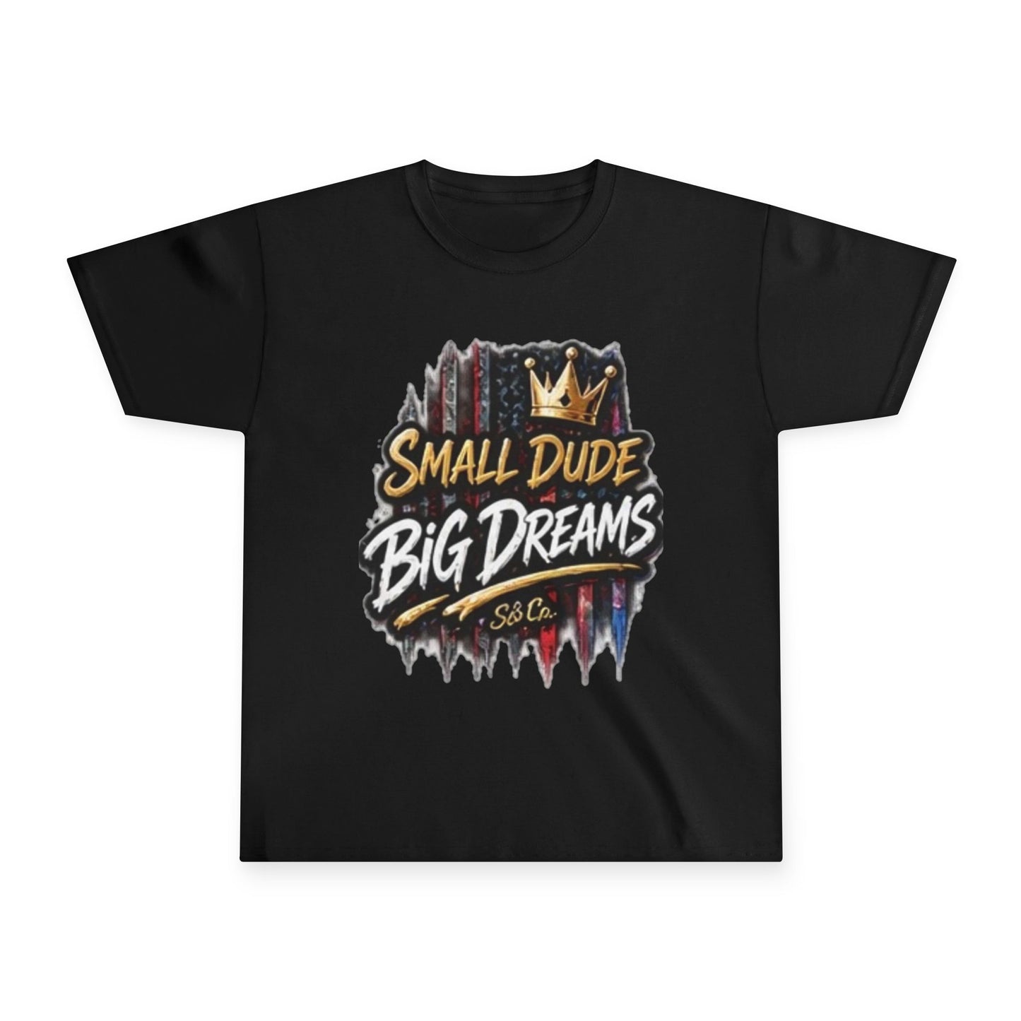 Youth Tee — "Small Dude Big Dreams" Graphic Kids T-Shirt