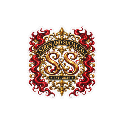 Siren and Social Co Logo Kiss-Cut Vinyl Decals