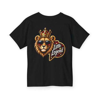 Kids 'Little Legend' Lion Tee – Crowned King Graphic Youth Shirt